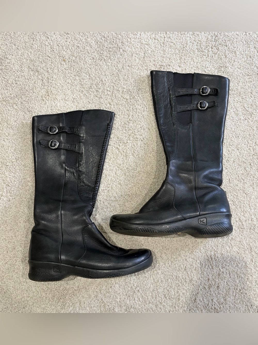 Keen Classic Mid-Calf Leather Boots, Women’s Black Size 8.5 Boots, Excellent Cnd - Picture 2 of 8